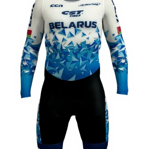 Skinsuit LS blue/white