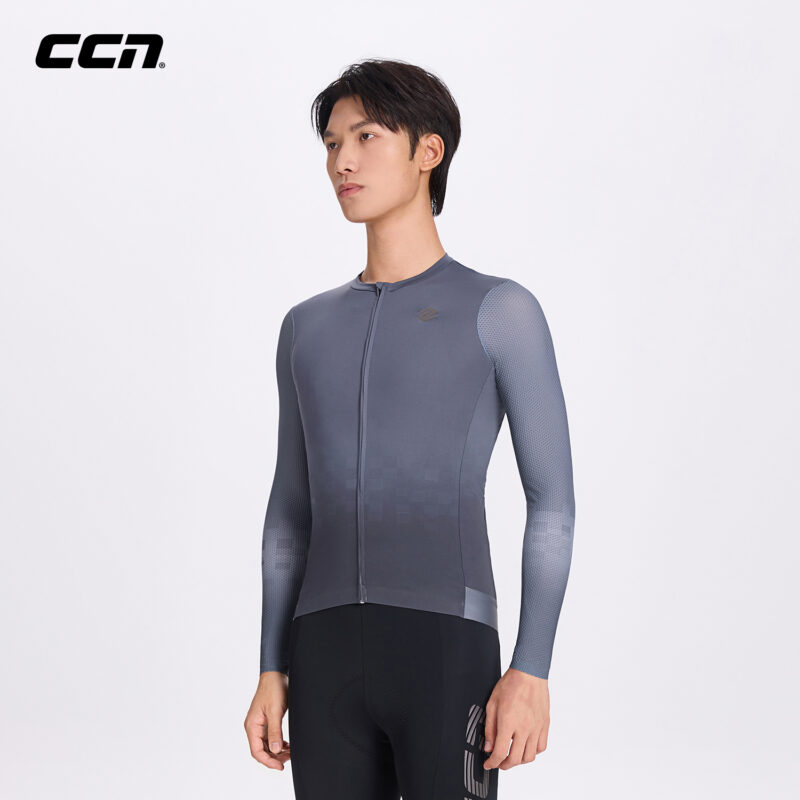 Велоджерси Wind Breaking Ink Feathers Men LS Jersey Shadow Grey