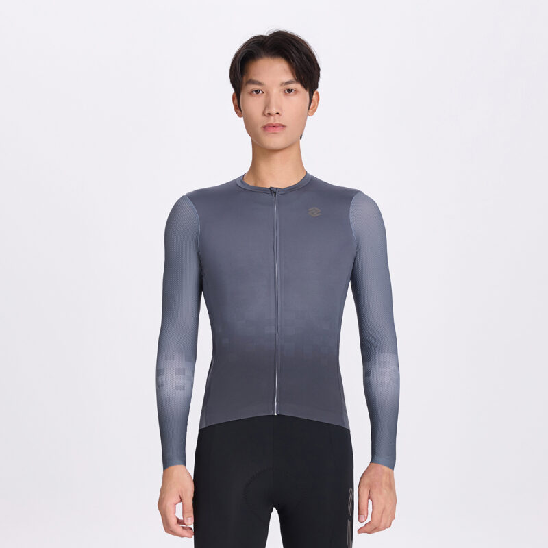 Велоджерси Wind Breaking Ink Feathers Men LS Jersey Shadow Grey