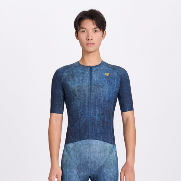 Велоджерси Sew-Free Denim Print Men Denim Blue Jersey